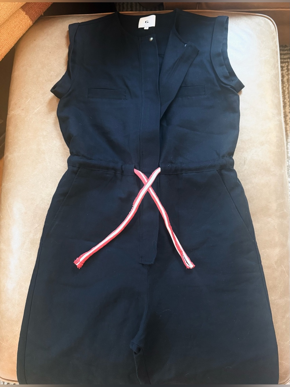 Goop wide leg cropped jumpsuit - size 2